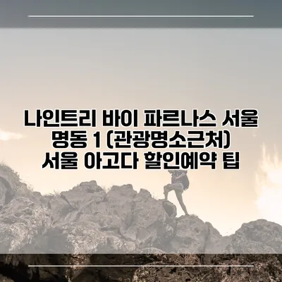 나인트리 바이 파르나스 서울 명동 1 (관광명소근처) 서울 아고다 할인예약 팁