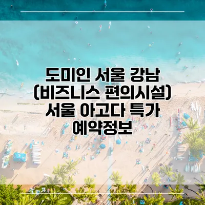 도미인 서울 강남 (비즈니스 편의시설) 서울 아고다 특가 예약정보