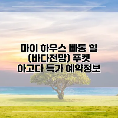 마이 하우스 빠통 힐 (바다전망) 푸켓 아고다 특가 예약정보