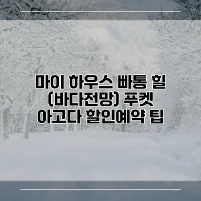 마이 하우스 빠통 힐 (바다전망) 푸켓 아고다 할인예약 팁
