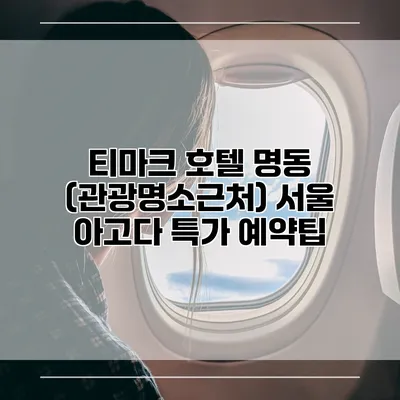 티마크 호텔 명동 (관광명소근처) 서울 아고다 특가 예약팁