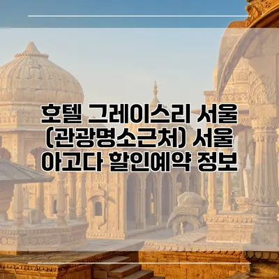 호텔 그레이스리 서울 (관광명소근처) 서울 아고다 할인예약 정보