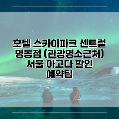 호텔 스카이파크 센트럴 명동점 (관광명소근처) 서울 아고다 할인 예약팁