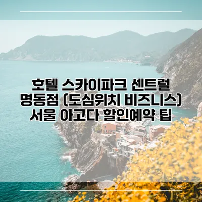 호텔 스카이파크 센트럴 명동점 (도심위치 비즈니스) 서울 아고다 할인예약 팁