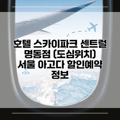 호텔 스카이파크 센트럴 명동점 (도심위치) 서울 아고다 할인예약 정보
